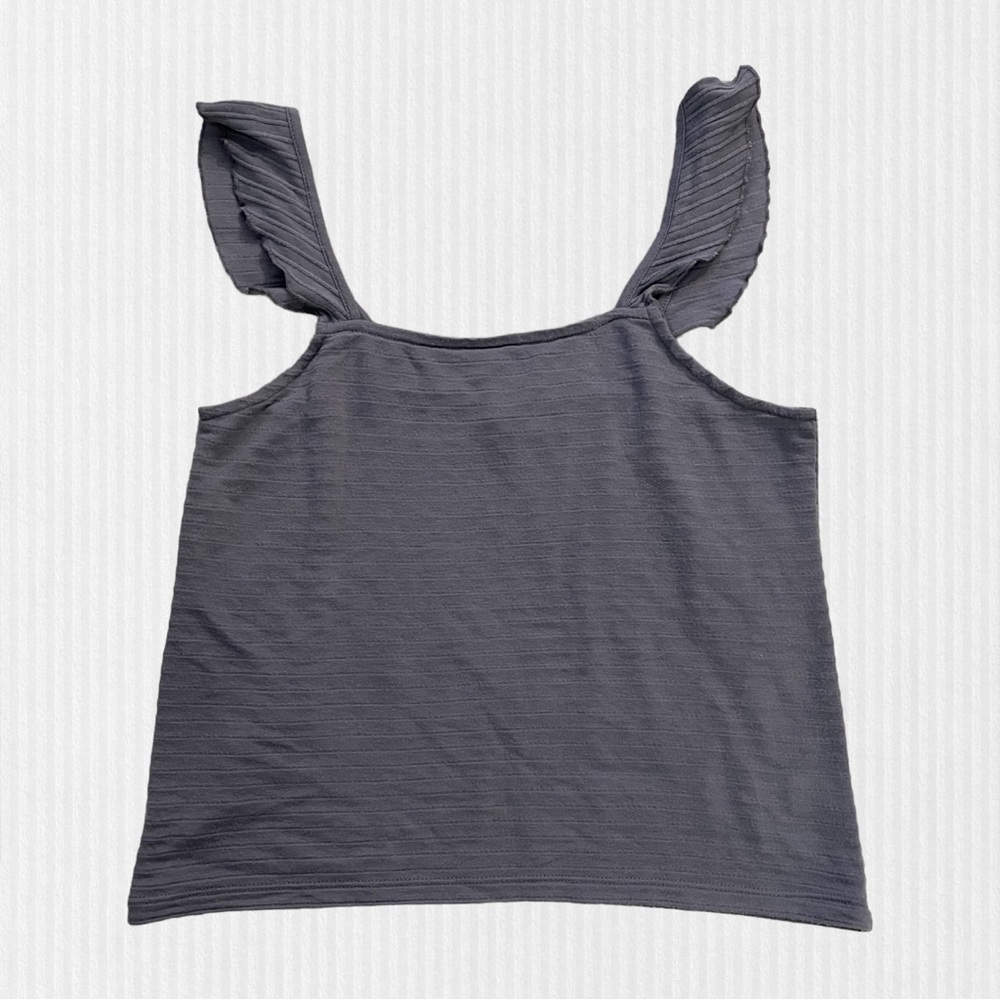 SO. Ruffle Sleeve Tank Top